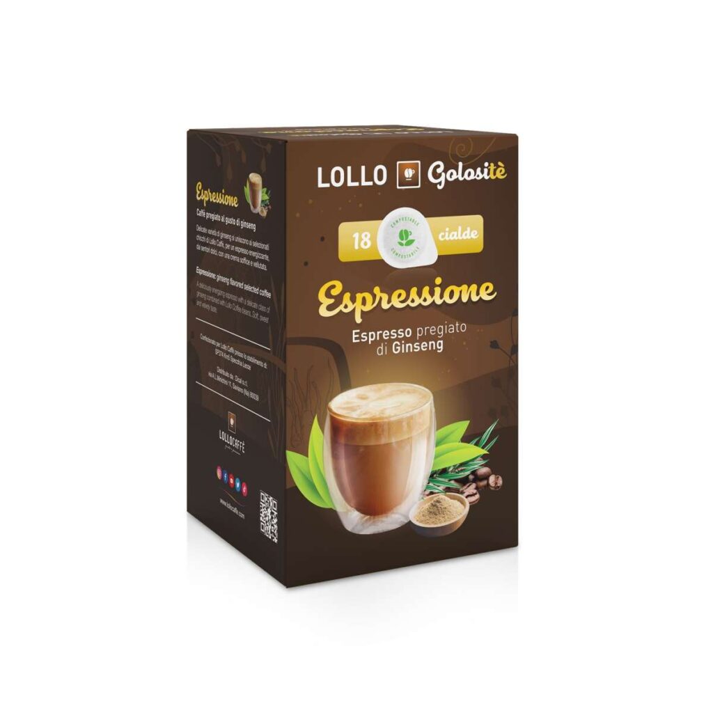 Lollo Caffè – Caffè Pregiato Al Gusto Di Ginseng – E.S.E. Pads