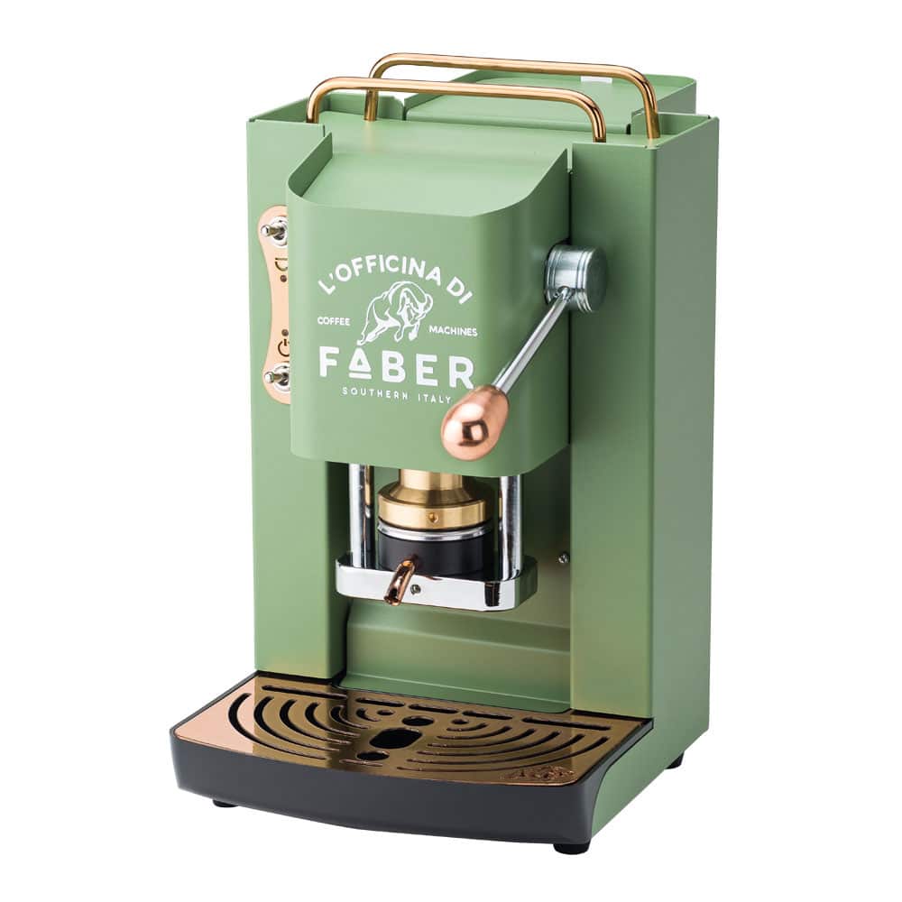 Kaffeemaschinen - Faber Kaffeemaschine Pro Deluxe Acid Green - E.S.E. Pads