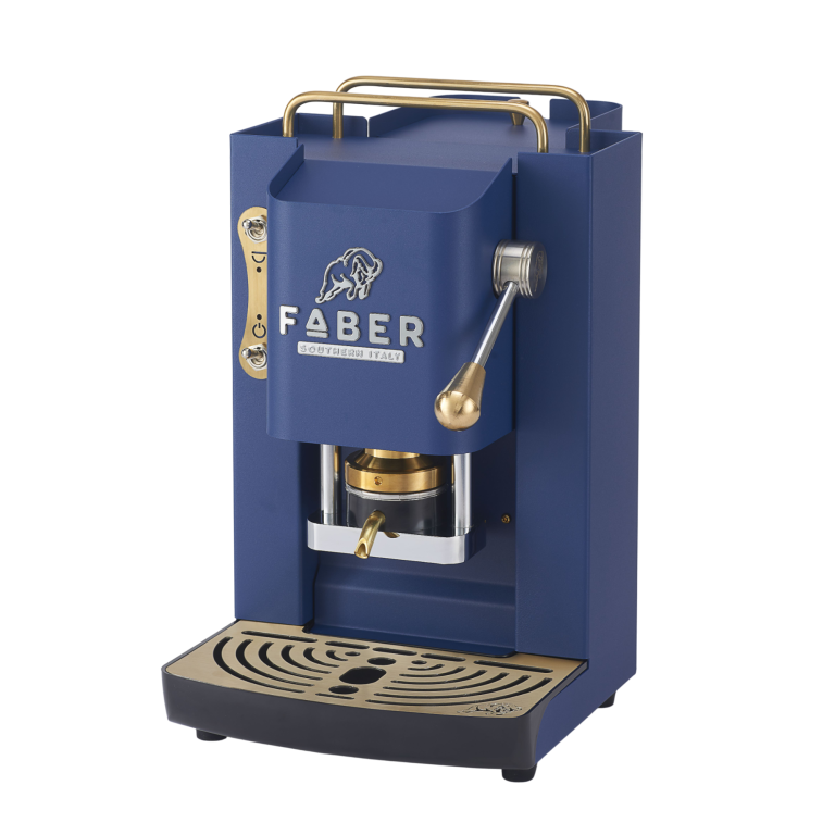Faber - Pro Deluxe 3.0 - Blau, Messing - Kaffeemaschine