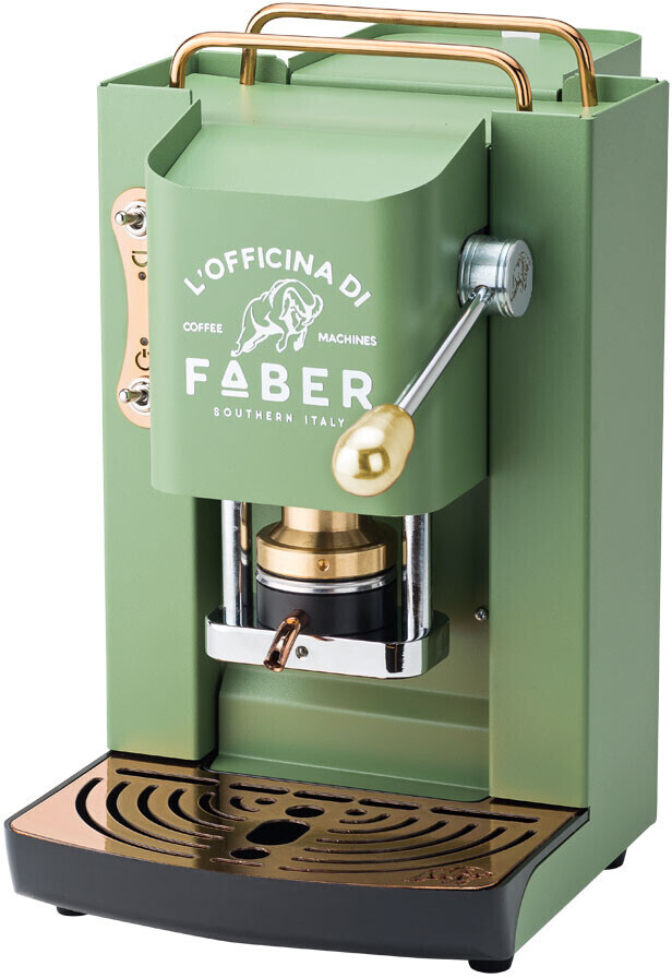 Kaffeemaschinen - Faber Kaffeemaschine Pro Deluxe Acid Green - E.S.E. Pads