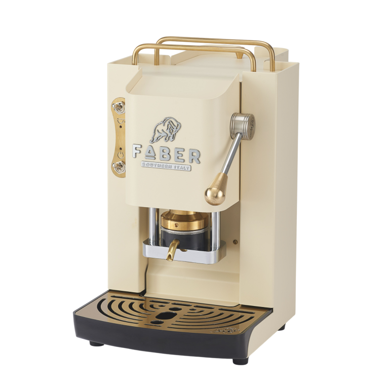 Faber - Pro Deluxe 3.0 - Old English White, Messing - Kaffeemaschine
